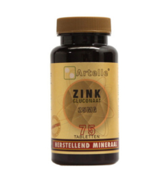 Artelle Zink gluconaat 25 mg (75 tabl)