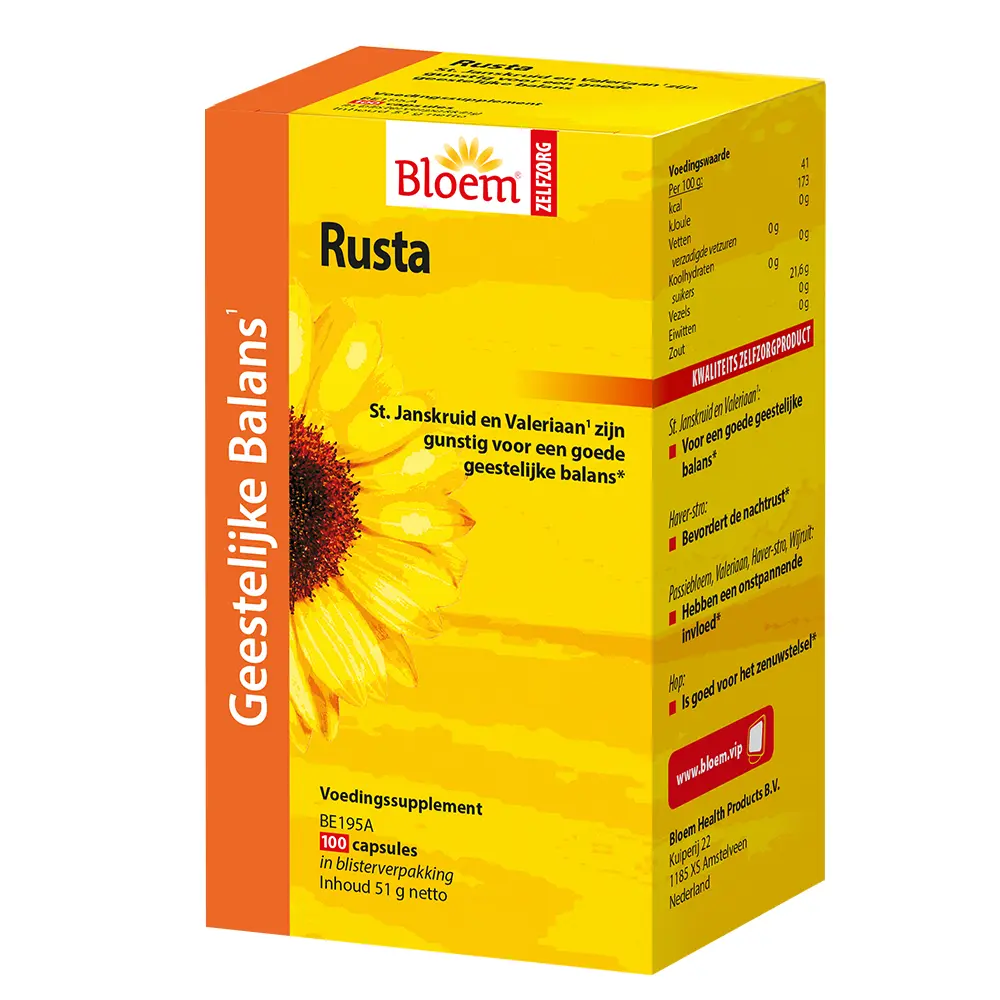 Bloem Natuurproducten Rusta (100 vega. caps.)