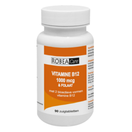 RobeaCare Vitamine B12 + Folaat (90 vegan. zuigtabl.)