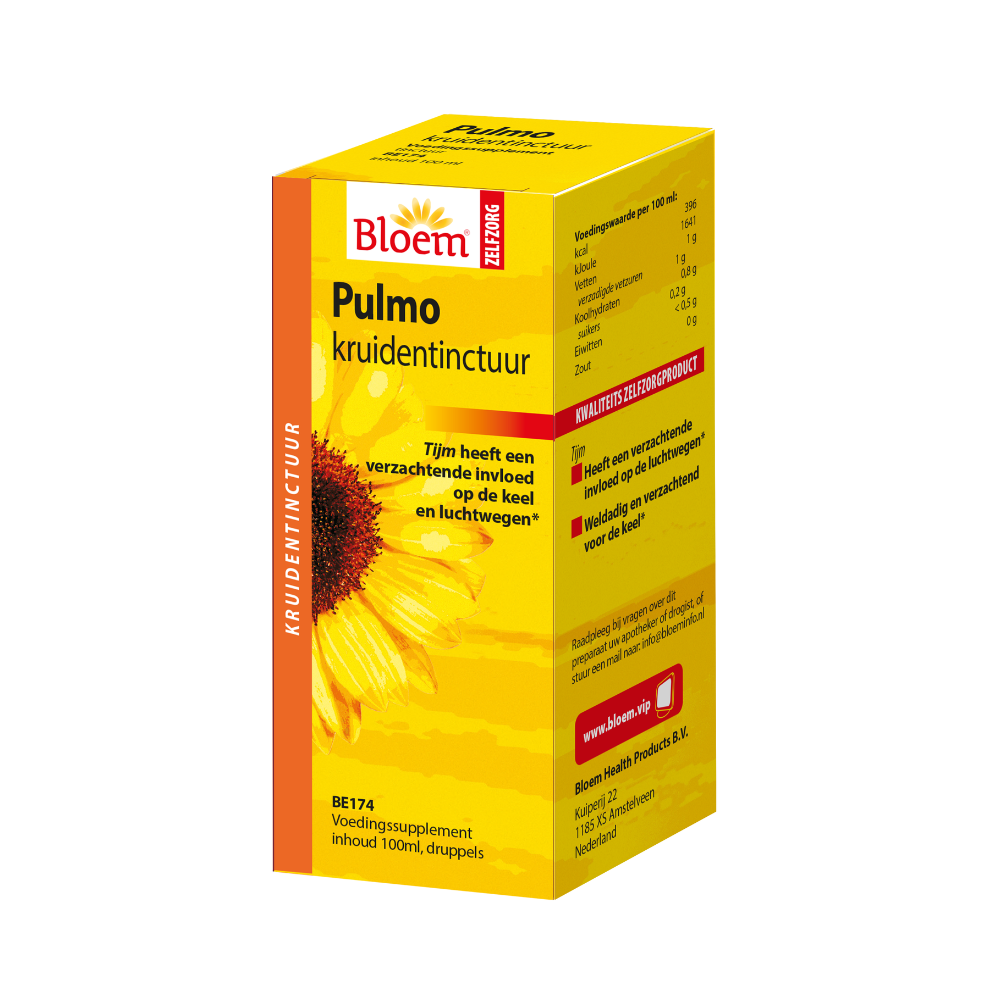 Bloem Natuurproducten  Pulmo kruidentinctuur (100 ml.)