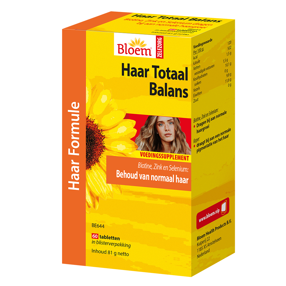 Bloem Natuurproducten  Haar totaal balans (60 tabl.)