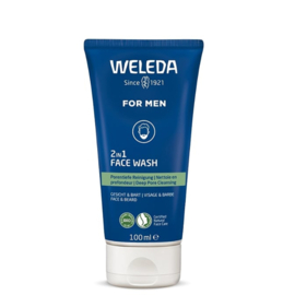 Weleda Men 2in1 Reinigingsgel voor gezicht & baard (100 ml.)
