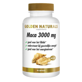 Golden Naturals Maca 3000mg  (90 vegan caps.)