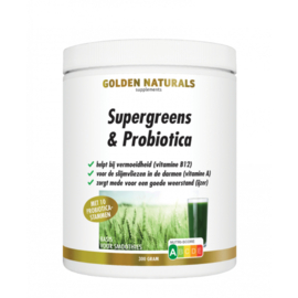 Golden Naturals  Supergreens & Probiotica ( 300  gram )