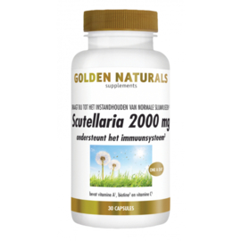 Golden Naturals Scutellaria 2000 mg (30 - 60 - 180 vega. caps.)