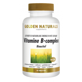 Golden Naturals Vitamine B-complex Bioactief (60 - 180 vega. tabl.)