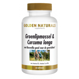 Golden Naturals Groenlipmossel & Curcuma Longa (60/180 caps. )