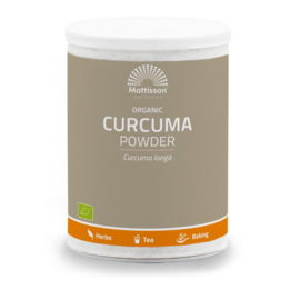 Mattisson Geelwortel Poeder – Curcuma longa Bio (125 gram)