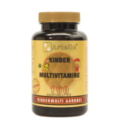 Artelle Kinder Multivitamine aardbei (100 tabl.)