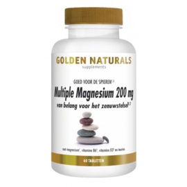 Golden Naturals Multiple Magnesium 200mg (60 - 180 vega. tabl)