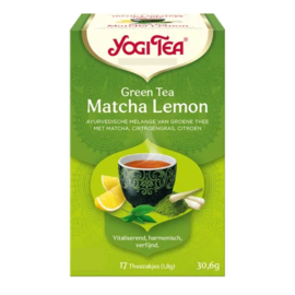 Yogi Tea Green Tea Matcha Lemon (17 theezakjes)
