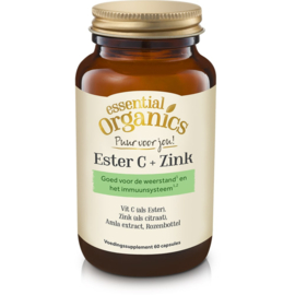Essential Organics Puur Ester C + Zink (60 vegan. caps.)