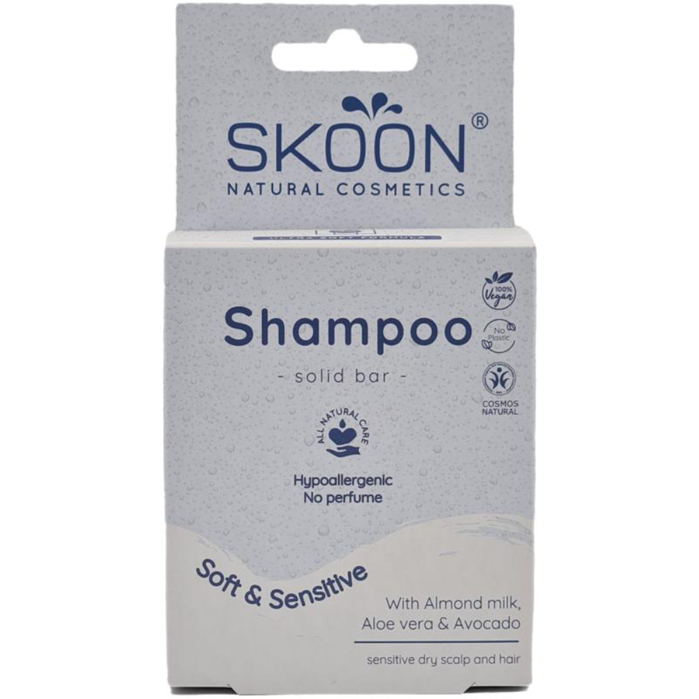 Skoon Shampoo Bar Soft & Sensitive Hypoallergeen  (90 gram0