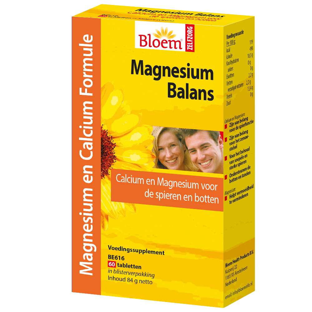 Bloem Natuurproducten  Magnesium balans (60 tabl.)