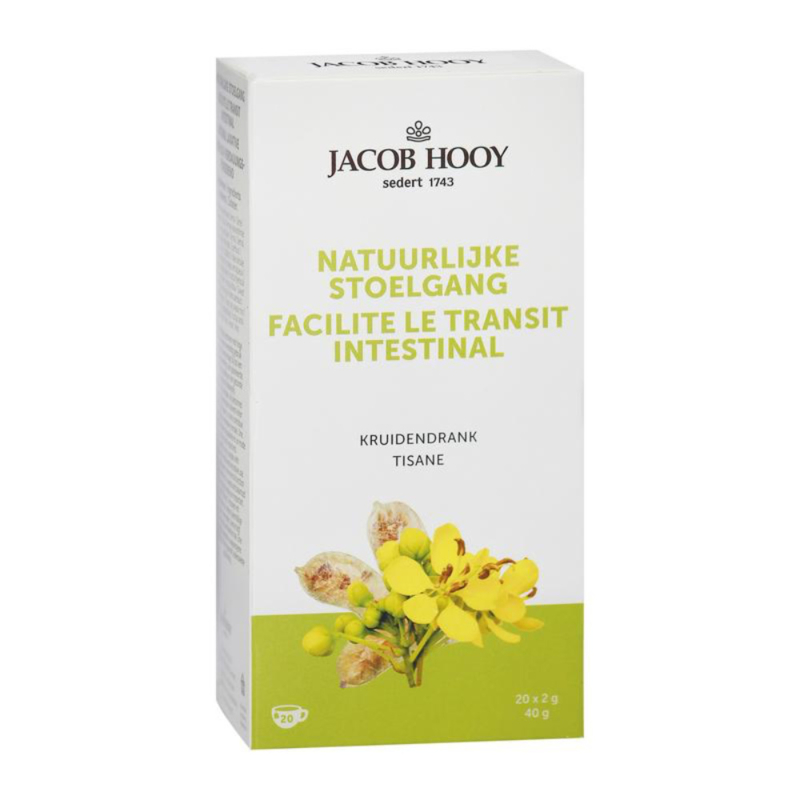 Jacob Hooy Natuurlijke stoelgangsthee duo verpakking (2x 20 theezakjes)