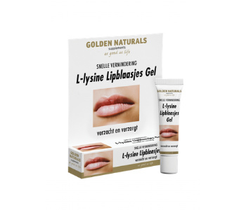 Golden Naturals L-Lysine Lipblaasjes Gel (15ml.)