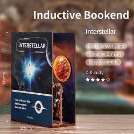 DIY Book Nook Boekensteun Interstellar Bookend, ToneCheer