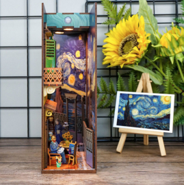 DIY Book Nook Boekensteun Vincent’s World Van Gogh , ToneCheer