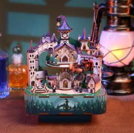 Muziekdoosje DIY 3D Houten Puzzel, Fairytable Castle, Tonecheer