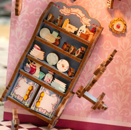 DIY Book Nook Boekensteun Alice in Wonderland, ToneCheer