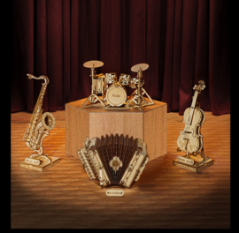 3D Houten Puzzel Muziekinstrument Saxophone, Robotime 