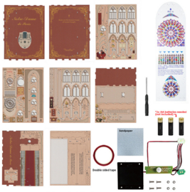 Beurs, DIY Huisjes DIY Book Nook Boekensteun Notre Dame de Paris, ToneCheer