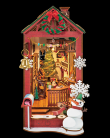 DIY Book Nook Boekensteun Christmas Indoor Scene