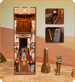 DIY Book Nook Boekensteun Adventure in Egypt Bookend,, ToneCheer