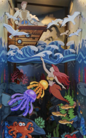 DIY Book Nook Boekensteun The Little Mermaid Bookend, ToneCheer