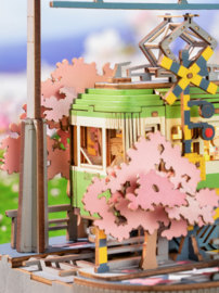DIY 3D Houten Modelbouwpakket, Sakura Journey trein tram , Robotime, TGS02