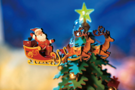 Muziekdoos Hout DIY 3D Puzzel Christmas Melody Tree 