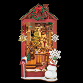 DIY Book Nook Boekensteun Christmas Indoor Scene