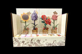 DIY Houten Bloem Red Camellia, Rode Camelia, Robotime, TW031