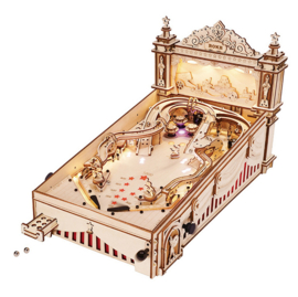 3D Modelbouwpakket Houten Puzzel Flipperkast - Pinball Machine, Robotime, EG01