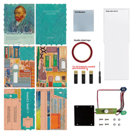 DIY Book Nook Boekensteun Vincent’s World Van Gogh , ToneCheer