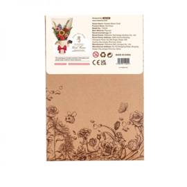 DIY Houten Bloem Red Rose, Rode Roos, Robotime, TW042