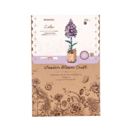DIY Houten Bloem Lilac, Lila Sering, Robotime, TW021