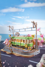 DIY 3D Houten Modelbouwpakket, Sakura Journey trein tram , Robotime, TGS02