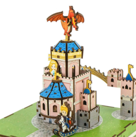 Muziekdoosje DIY 3D Houten Puzzel, Fairytable Castle, Tonecheer