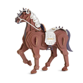 Houten Puzzel 3D Warrior Paard, Horse, Robotime 