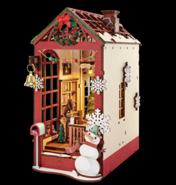 DIY Book Nook Boekensteun Christmas Indoor Scene