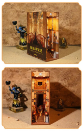 DIY Book Nook Boekensteun Adventure in Egypt Bookend,, ToneCheer