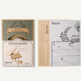 3D Houten Puzzel Muziekinstrument Piano, Robotime 