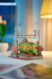 DIY 3D Houten Modelbouwpakket, Sakura Journey trein tram , Robotime, TGS02