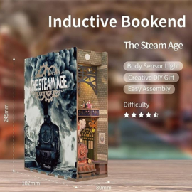 DIY Book Nook Boekensteun The Steam Age, ToneCheer