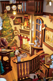 DIY Book Nook Boekensteun Christmas Indoor Scene