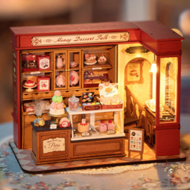 DIY Huisje Honey Dessert Talk met LED verlichting, Robotime, DG168