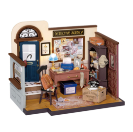 DIY Huisje Mose’s Detective Agency met LED verlichting, Robotime