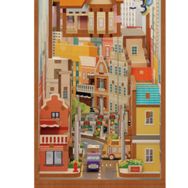 DIY Book Nook Boekensteun Travel With The Wind Bookend, ToneCheer