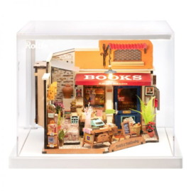 DIY Huisje Corner Bookstore met LED verlichting, Robotime, DG164